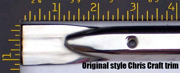 Chris Craft polished original style trim
