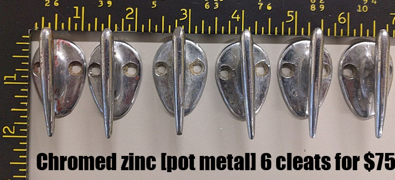 chromed zinc cleats